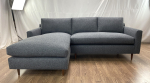 Lugano sectional in Zion - Slate